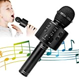 KIDWILL Microfono Wireless Bluetooth Karaoke, 5 in 1 Portatile Radio FM Karaoke Mic Speaker Player Recorder per Bambini Adulti per ...