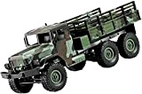 Kikioo Camion Militare RC, 1/16 6WD, RC Cars 1:16 2.4G Camion per Auto Telecomandato 6WD off-Road Mezza Proporzione Army Toy ...