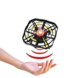Kikioo Controlled Toys Mini UFO Drone for bambini, Mano Interactive UFO induzione Aircraft Levitazione luci LED elicottero, gesto di controllo, ...