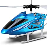 Kikioo Elicottero radiocomandato per elicottero mini elicottero con simulazione Gyro LED 3.5-Channel elicottero giocattolo con telecomando per bambini adulti principianti ...