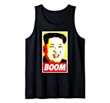 Kim Jong Un Boom - giallo rosso Canotta