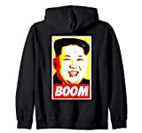 Kim Jong Un Boom - giallo rosso Felpa con Cappuccio
