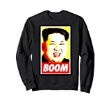 Kim Jong Un Boom - giallo rosso Felpa