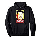 Kim Jong Un Boom - yellow red Felpa con Cappuccio