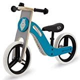 Kinderkraft Bici senza Pedali UNIQ, Bicicletta in Legno, Sella Regolabile, Ruote Resistenti, 2 Anni - 35 kg, Turquese
