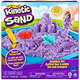 Kinetic Sand Box Set con Sabbia cinetica Viola, 3 pirottini e Paletta, a Partire dai 3 Anni Giocattolo, Colore Sandbox, ...