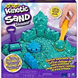 Kinetic Sand |Castello di Sabbia Shimmer | Sabbia cinetica 454gr | Sabbia Magica | Sabbia Colorata Glitterata Verde | 3 ...