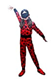 KIRALOVE Costume ladybug - coccinella - travestimenti per bambini - halloween - carnevale - lady bug - colore rosso - ...