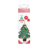 Kit albero di Natale gigante in feltro con 30 accessori da costruire e scratcher - 95 x 77 cm - ...