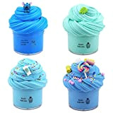 Kit Blue Butter Slime da 4 confezioni, con Blue Candy Slime, Blue Stitch Slime, Blue Coffee e Leave Super Soft ...