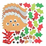 Kit Decorativi con Ricci Natalizi stile Agrifoglio Baker Ross (confezione da 5)- Creativi articoli natalizi e artigianali per bambini, da ...