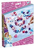 Kit di gioielli Disney Princess: crea braccialetti con ciondoli, perline e adesivi della Bella Addormentata, Cenerentola e Arielle, regalo per ...
