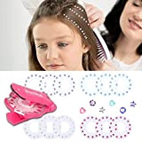Kit Hair Bedazzler con 180 gemme per capelli brillanti Bling Gem Machine Hair Gem Stamper Pink Bling Styling Tool Adatto ...