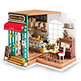 Kit per casa di bambole 3D in legno fai da te con luci a LED (Simon's Coffee House)