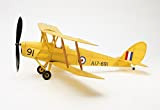 Kit Tiger Moth Modello Vintage Completo in Legno - Vola davvero, elica caricata ad elastico