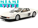 KK Scale 1984 Ferrari Testarossa Monosrorororosiero1 Miami Vice Bianco 1:18 180502