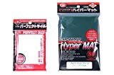 KMC Hyper Mat Sleeve Green (80-Pack) + 100 Pochettes Card Barrier Perfect Size Soft Sleeves Value Set ! by KMC