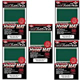 KMC Hyper Matte Sleeves Green ?5 Sets (5 Packs/total 400 Sheets) (Japan Import) Made in Japan by KMC
