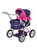 KNORRTOYS.COM- Passeggino per Bambole First – Flying Hearts Blue Pink, 63433