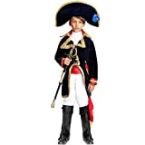 Krause & Sohn Costume Napoleon Bonaparte Deluxe con spada per bambini, taglia 134-140, uniforme storica Carnevale (140)