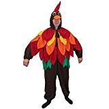 Krause & Sohn Costume Uccello colorato Bobby, Taglia L, Tuta Hahn Carnevale Carnevale Pappagallo