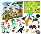 KreativeKraft Calendario dell'Avvento 2022 Bambini 24 Giocattoli Dinosauri(Multicolore Dinosaurs)