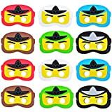 Kreatwow 12 Pezzi Maschere Ninja, Cartoon Hero Dress Up Maschera per Gli Occhi per Bambini Ragazzi Ragazze Festa di Compleanno ...
