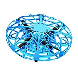KUANDARMX Giocattoli Volanti Mini droni UFO Droni manuali, Flying Ball Drone Easy Indoor Indoor Toys, Ricarica USB e Telecomando, Blue