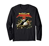 Kung Fu Panda 2 Po And The Furious Five Action Movie Logo Maglia a Manica