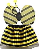 Ladybird Tutu Skirt Bumble Bee Bug Set Fancy Dress Headbands Accessorie (Bumble Bee Set)