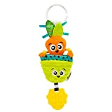 LAMAZE Candy The Carrot, Mini Passeggino e Passeggino, Giocattolo sensoriale per neonati con colori e suoni, giocattolo per lo sviluppo ...