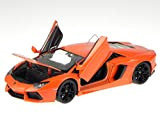 Lamborghini Aventador LP700-4, modellino arancione 24033, Welly 1:24