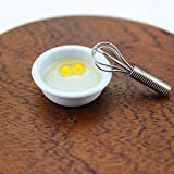 Lamta1k - Mini sbattitore manuale per uova, per casa delle bambole