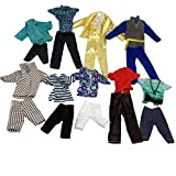 Lance Home 5 Set Moda Fatto a Mano Abbigliamento Casual Costume Manica Corta Pantaloni a Scacchi per 32cm Bambole Stili ...