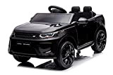 Land Rover Discovery 12v - Nero - Auto Elettrica per Bambini e Bambine /Telecomando parentale /Funzione Dondolo