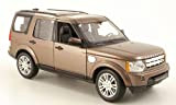 Land Rover Discovery 4, marrone met, modellino auto, modello finito, Welly 1:24
