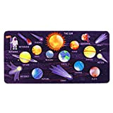 LAPONO Puzzle del Sistema Solare per Bambini Apprendimento Pianeti Giocattoli Puzzles Spaziale Pianeta Gioco da Tavolo Materiale in Legno per ...
