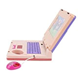 Laptop per Bambini, Simulazione di Musica Elettronica, Cartoni Animati, Ragazzi e Ragazze, Computer di Apprendimento per L'Apprendimento Precoce (Mouse Rosa ...