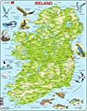 Larsen A23 Mappa topografica Irlanda, Edizione Inglese, Puzzle Incorniciato con 65 Pezzi