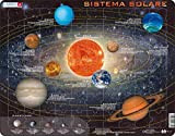 Larsen SS1 Sistema solare, edizione Italiano, Puzzle Incorniciato con 70 pezzi