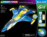 Laser Pegs- Super Jet 6 in 1, 87 Pezzi, Colore Assortiti, 61013