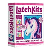 LatchKits- LatchKit Mini-rug Kahootz-Kit con Gancio a Scatto, Unicorno, Colore Artigianato, 01601