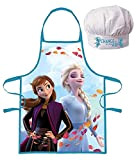 lau-fashion Frozen II - Grembiule da cucina per bambini per l'asilo, regina ELSA