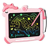 Lavagna LCD per bambini Unicorno Colorato Schermo Doodle Board Giocattolo educativo Bambini Giocattolo da Viaggio Compleanno per 3 4 5 ...