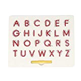 Lavagna magnetica per alfabeto, maiuscola Tavolo da disegno magnetico Lettere ABC educative Leggi Scrivi Impara regalo prescolare per ragazzi e ...