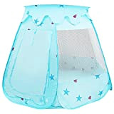 LEADSTAR Tenda da Gioco per Bambini Principessa Pop Up Pieghevole Piscina di Palline (Blu)