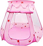 LEADSTAR Tenda da Gioco per Bambini Principessa Pop Up Pieghevole Piscina di Palline (Rosa)