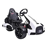 Lean Toys Veicolo per bambini elettrico Go-Kart bianco