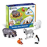 Learning Resources- Animali dello Zoo Jumbo, Colore, LER0788