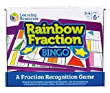 Learning Resources- Bingo per Imparare Le frazioni Rainbow Fraction, Multicolore, LSP0620-UK